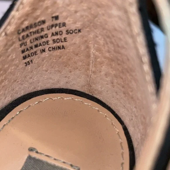 Steve Madden Carrson Black Suede Block Heels, size 7 Great Condition 1 flaw pic - Picture 14 of 14